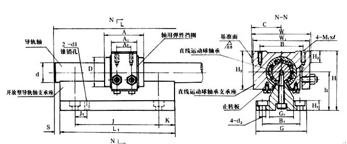 GTAt12軸承、直線導套